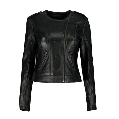 Luna Biker  Black Leather Jacket