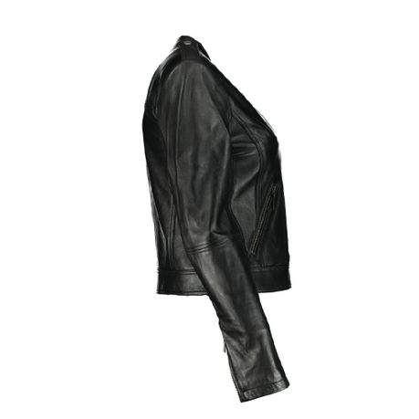 Luna Biker Black Leather Jacket