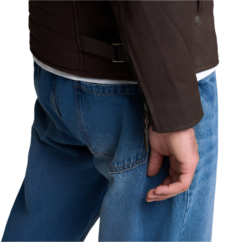 Men's Billy-J Choc Brown-Snuff Leather Jacket