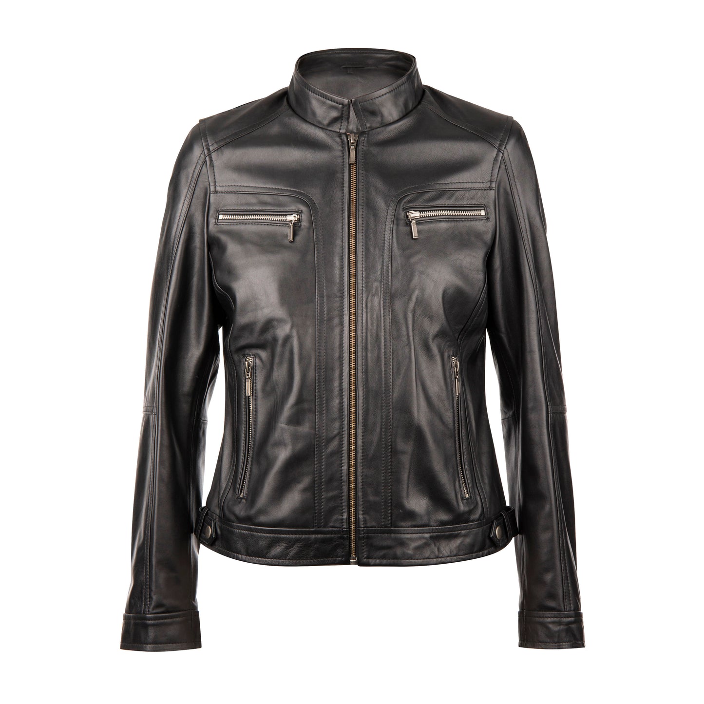 Women's Nube Classic Black Leather Jacket