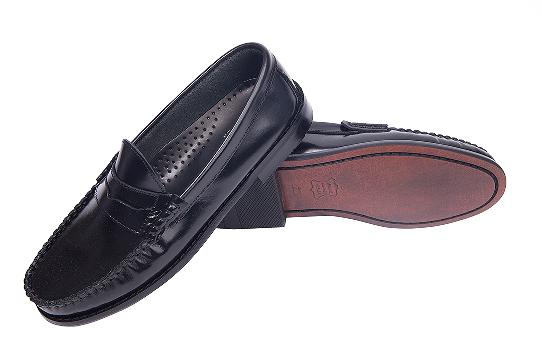 Supreme Leather Classic Penny Loafer – Black