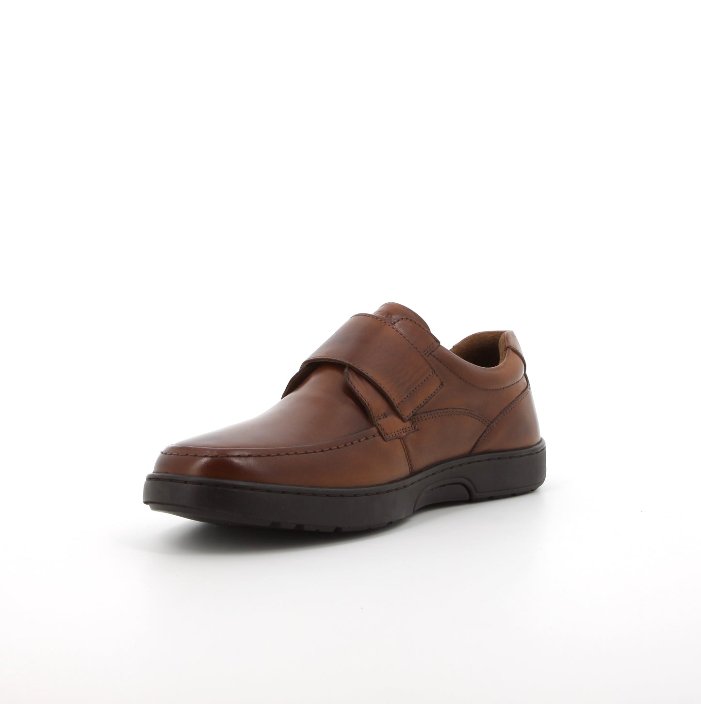 hush Puppies Men's Koepa Velcro Tan Leather shoe