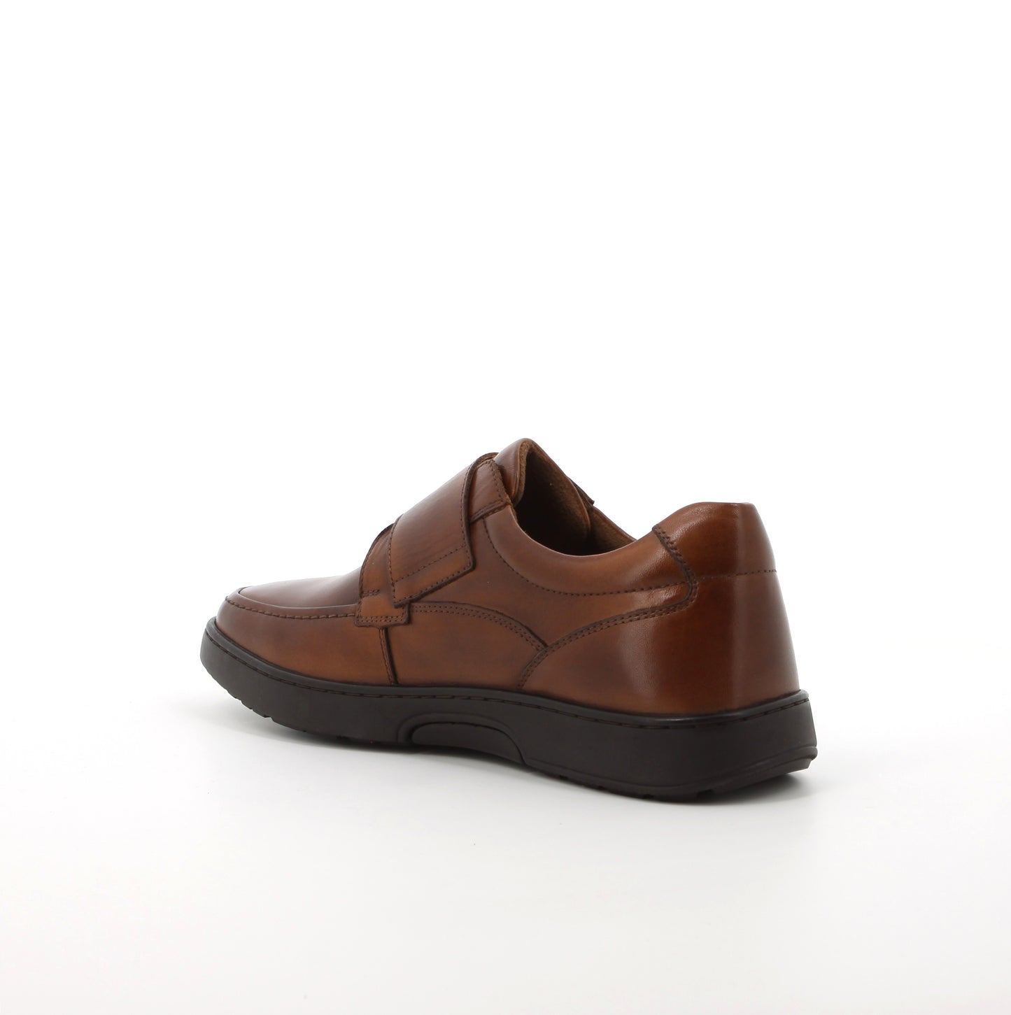 hush Puppies Men's Koepa Velcro Tan Leather shoe