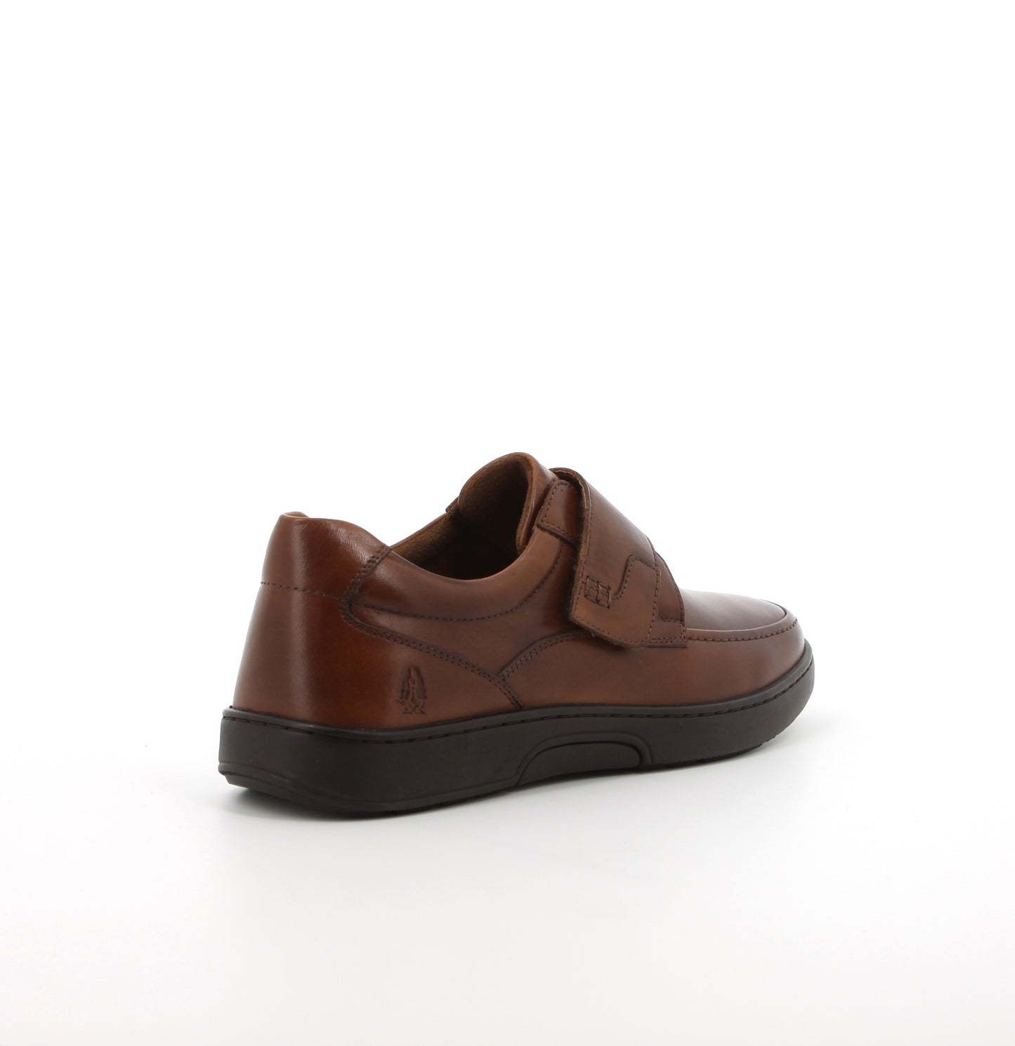 hush Puppies Men's Koepa Velcro Tan Leather shoe