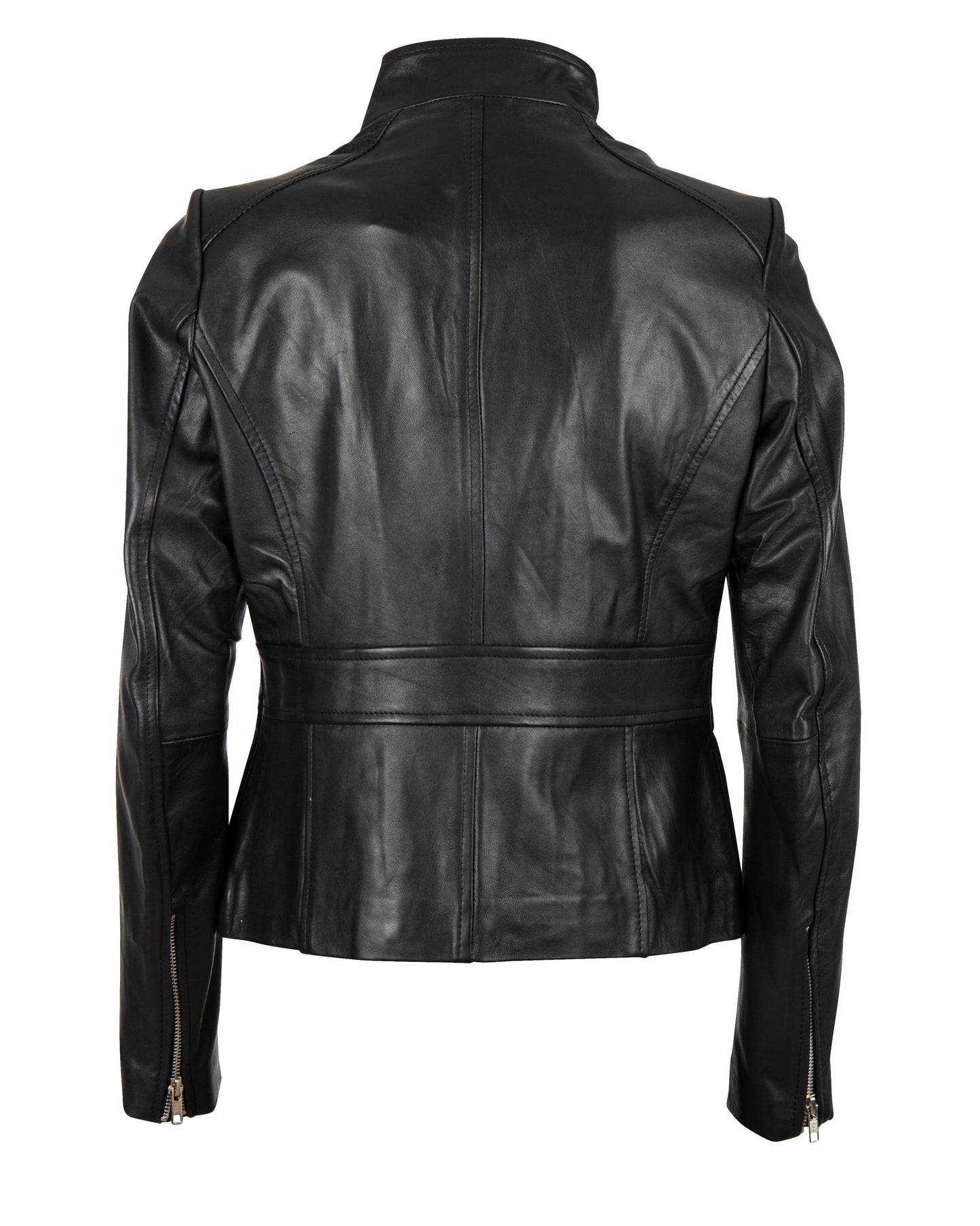 Women's Trinity Black 100% Nappa Leather Jacket