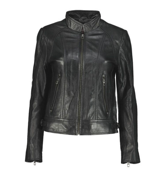 Women's Bella Black 100% Nappa Leather Jacket