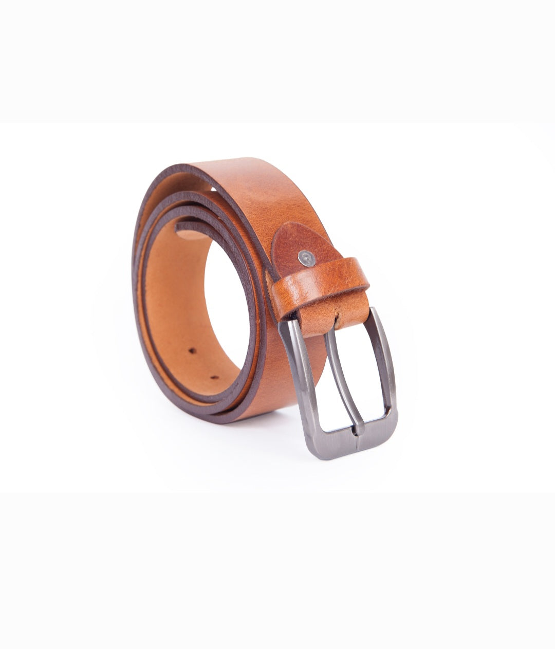 SUPREME LEATHER Unisex Leather Casual Belt- Waxed-Brown