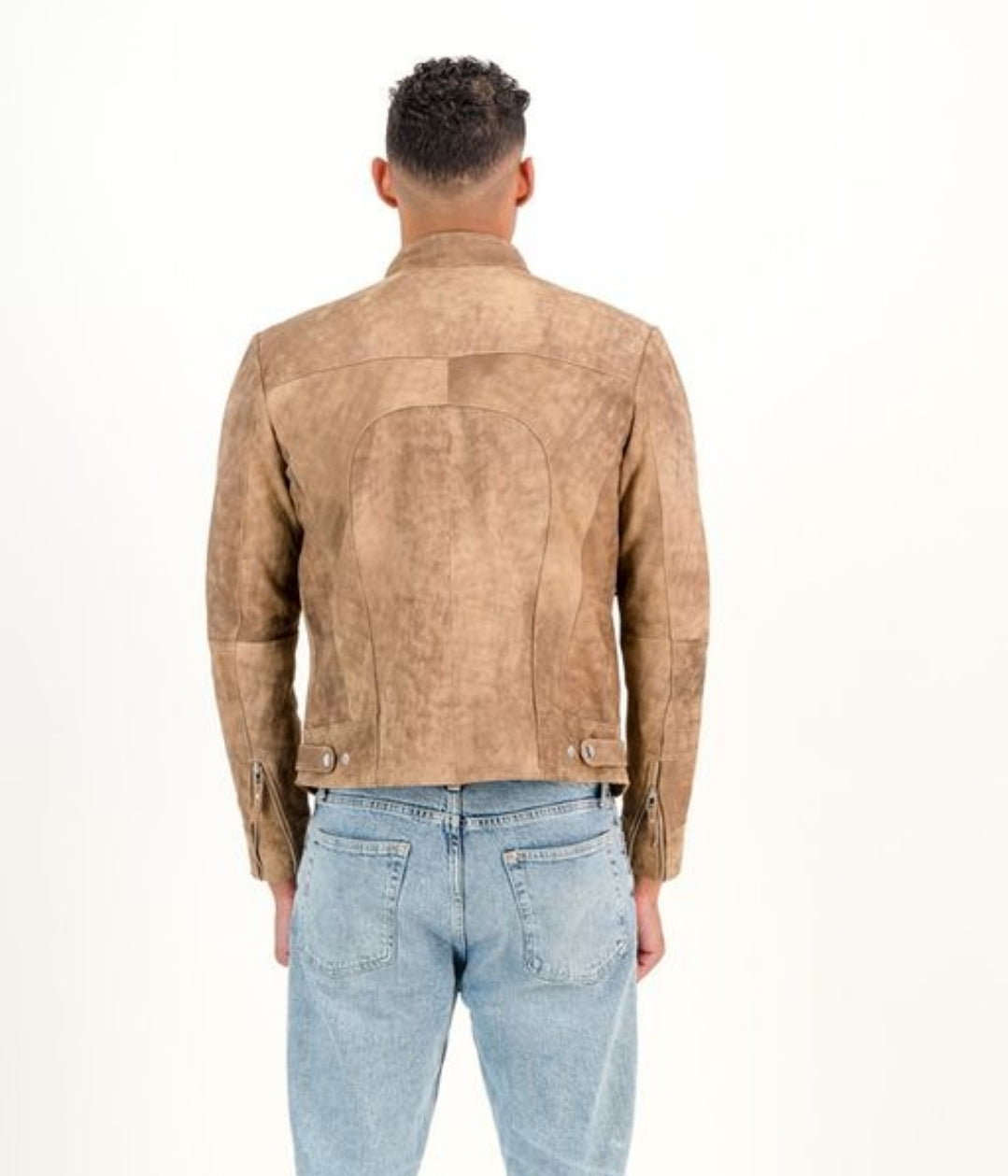 Men's Classic Slim Fit Rusty Snuff-Brown Leather Jacket