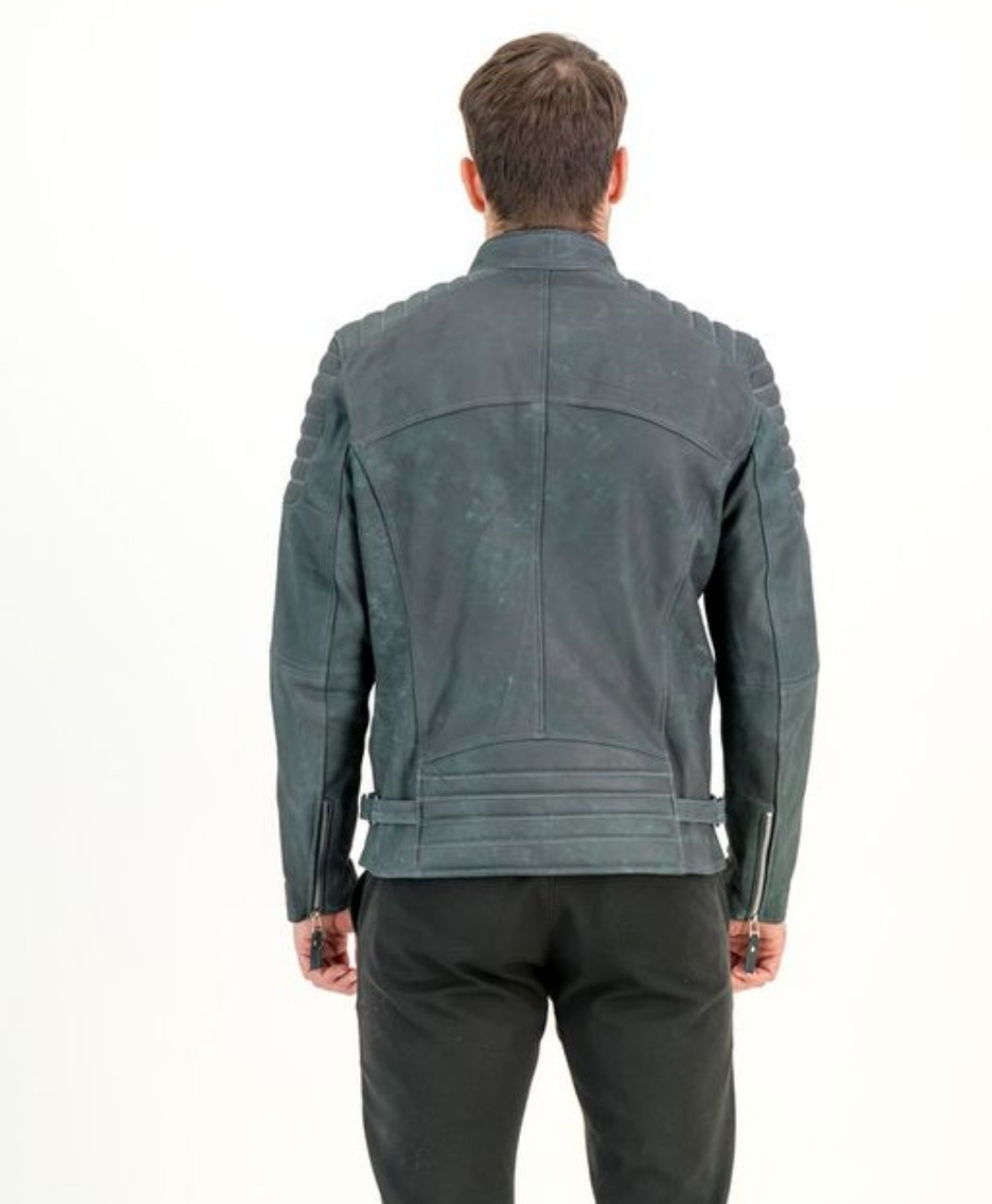 Men's Jhonny Olive-Snuff Leather Jacket