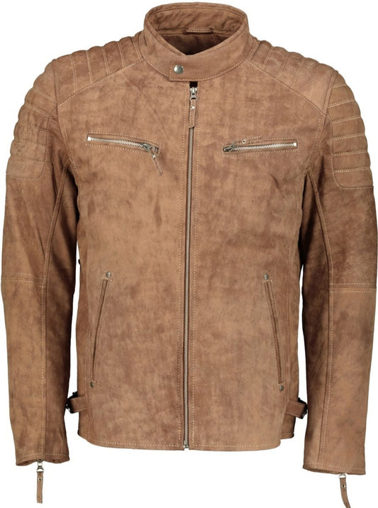 Men's Billy-J Rusty Brown-Snuff Leather Jacket