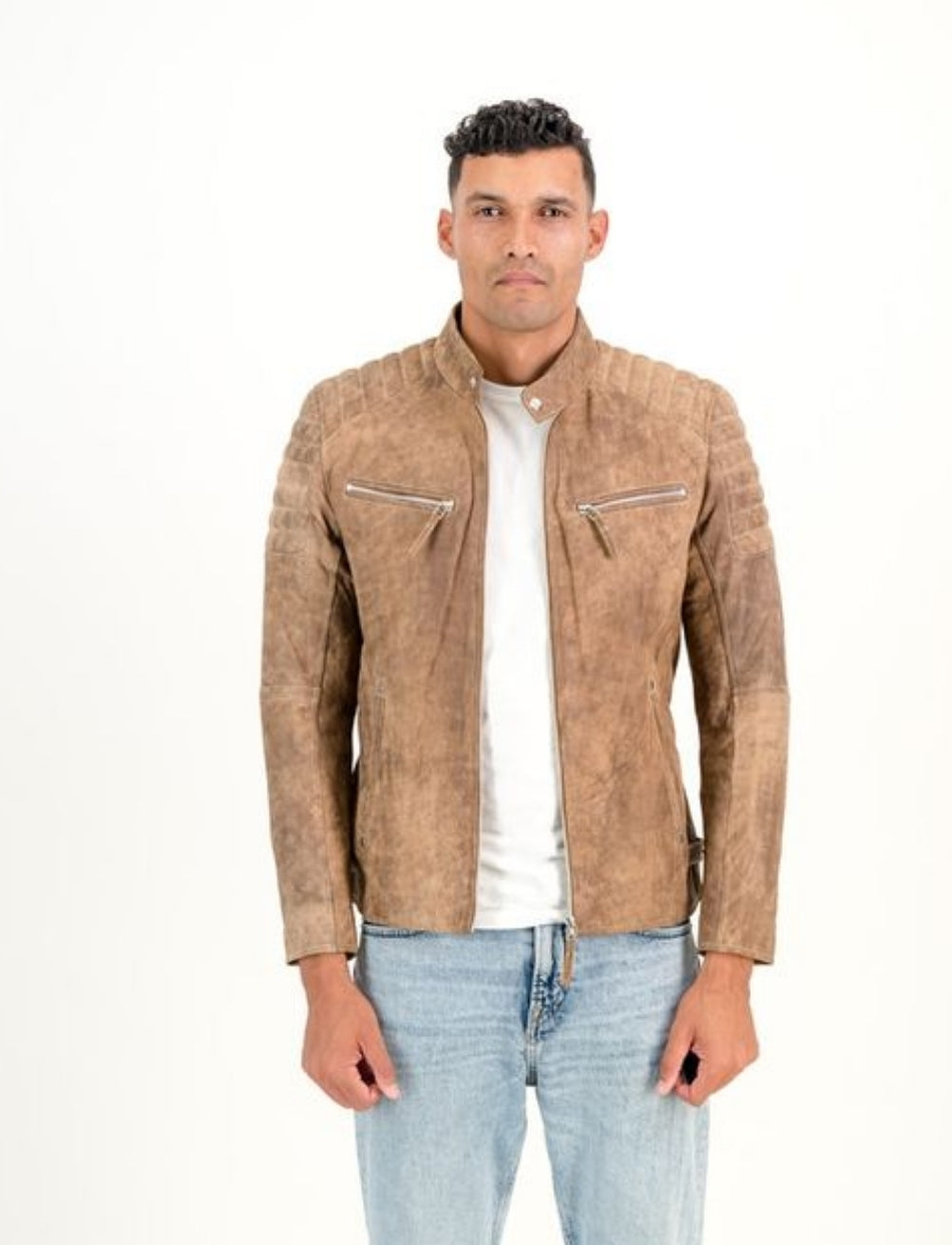 Men's Billy-J Rusty Brown-Snuff Leather Jacket