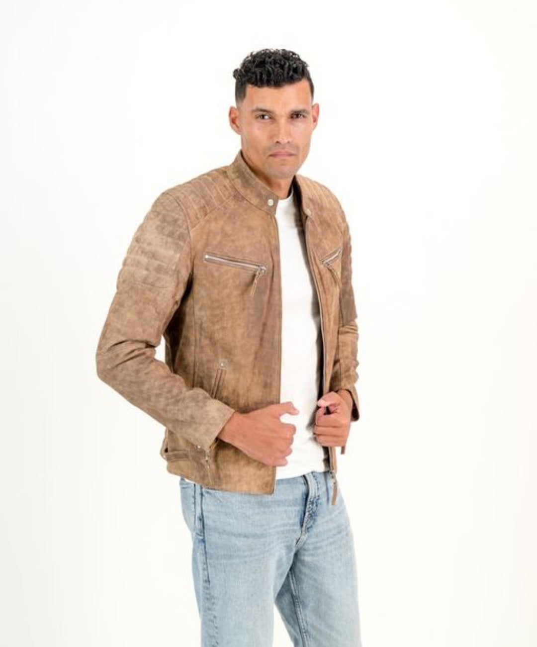 Men's Billy-J Rusty Brown-Snuff Leather Jacket