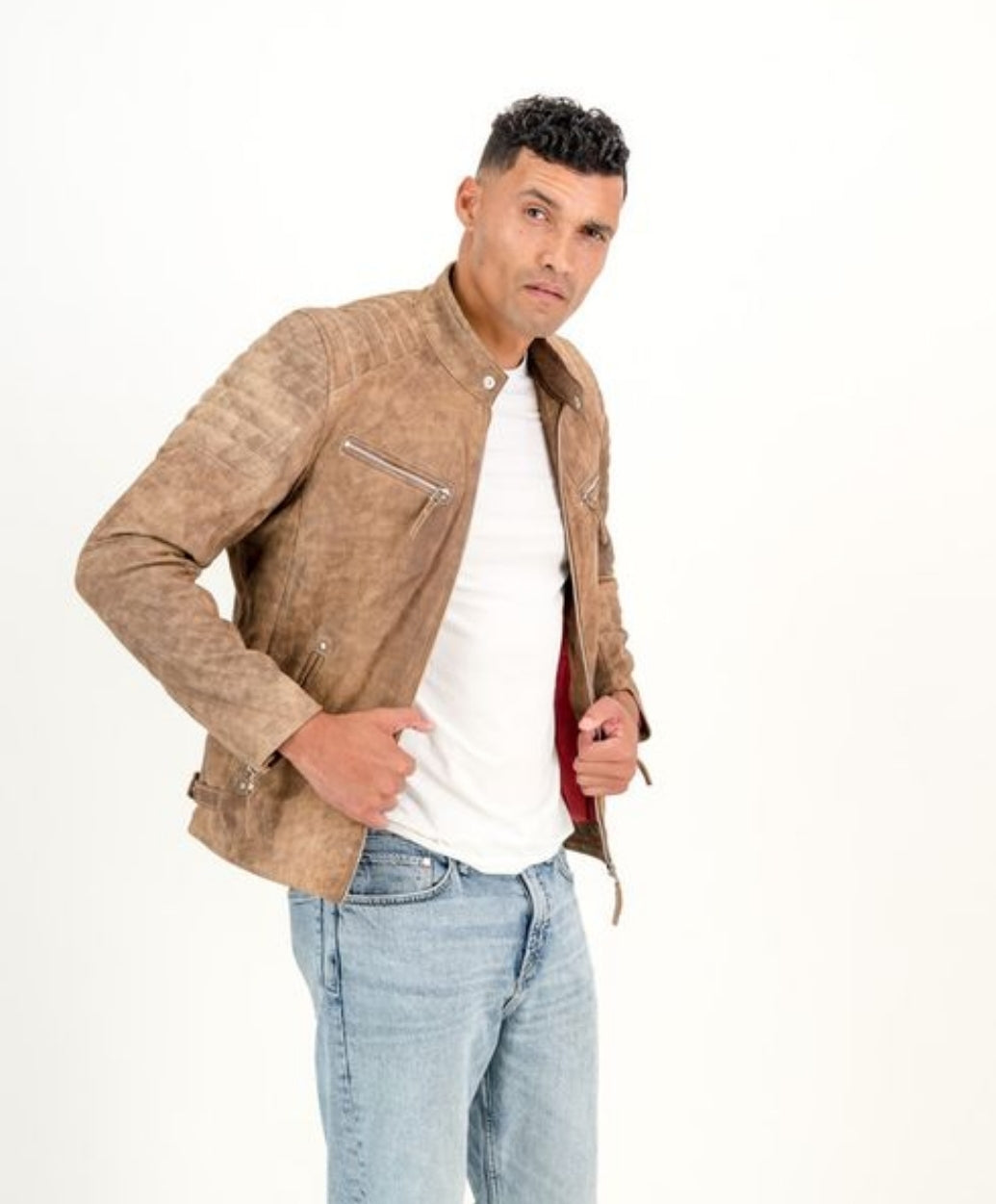 Men's Billy-J Rusty Brown-Snuff Leather Jacket