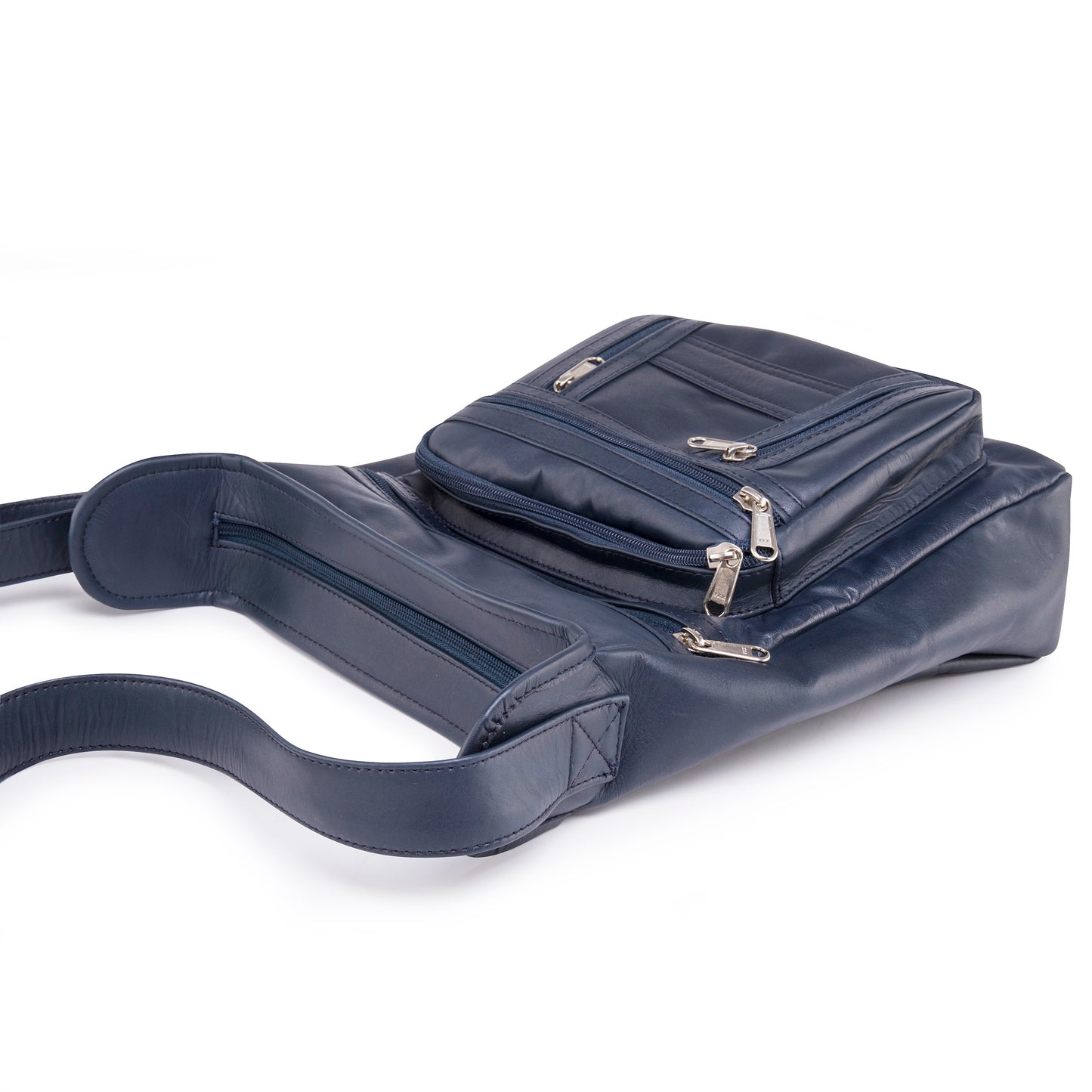 Women's Leather Navy Cross Body Bag