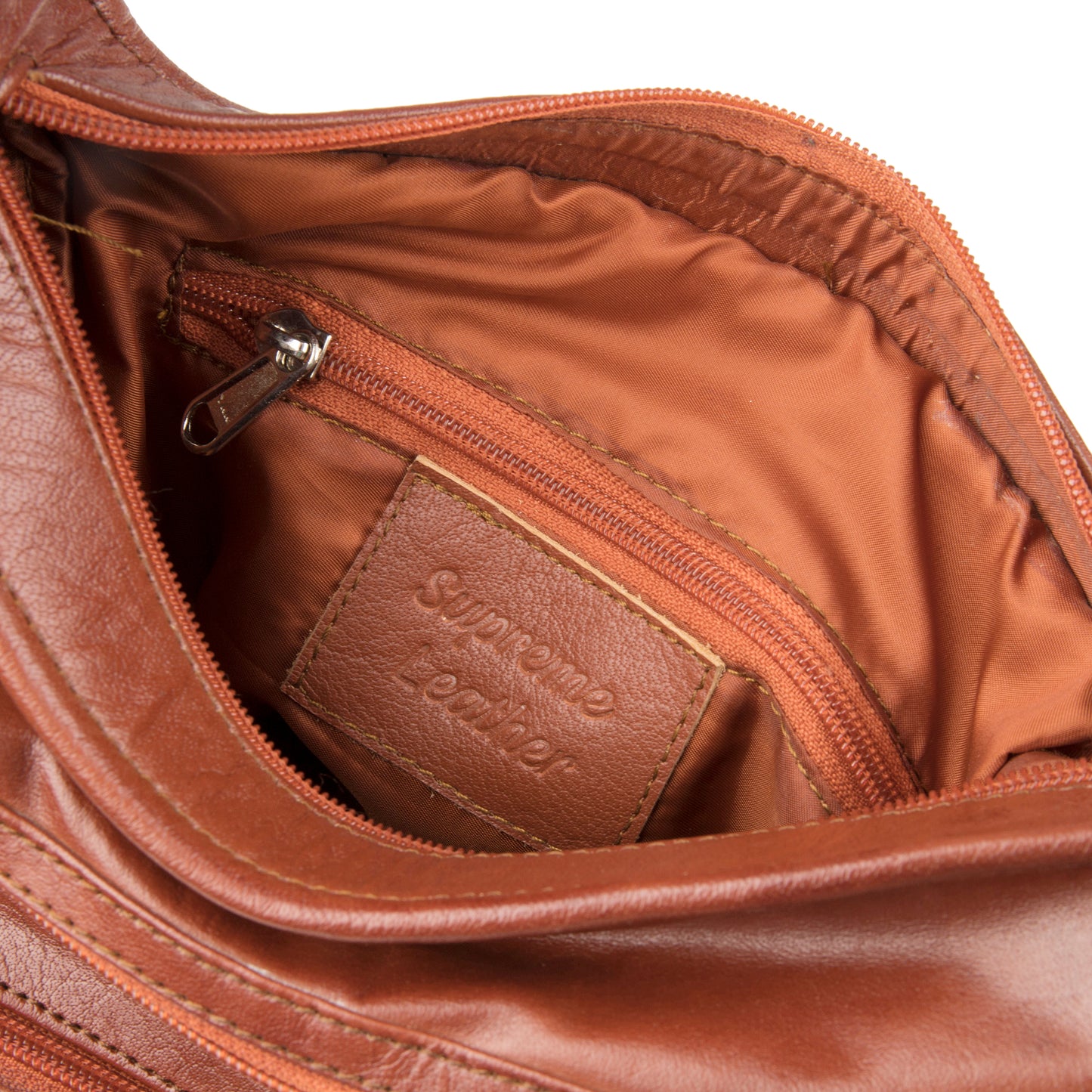 Women's Leather Waxed-Brown Cross Body Bag