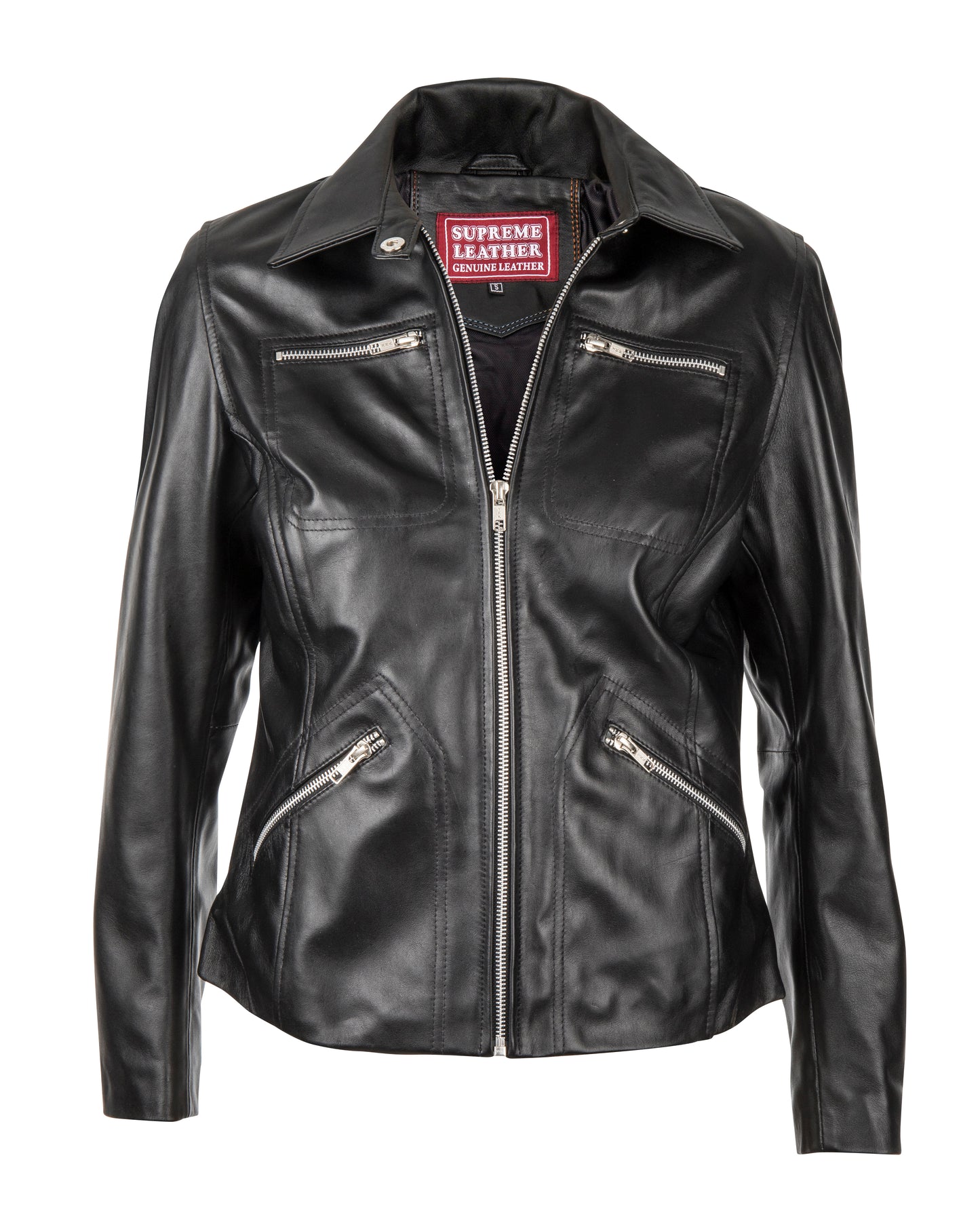 Supreme Leather Women's "Tracey"  Black Leather Jacket