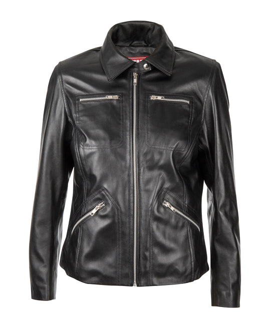 Supreme Leather Women's "Tracey"  Black Leather Jacket