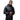 Men's Black Hooded Bomber Jacket With Removable Hoody