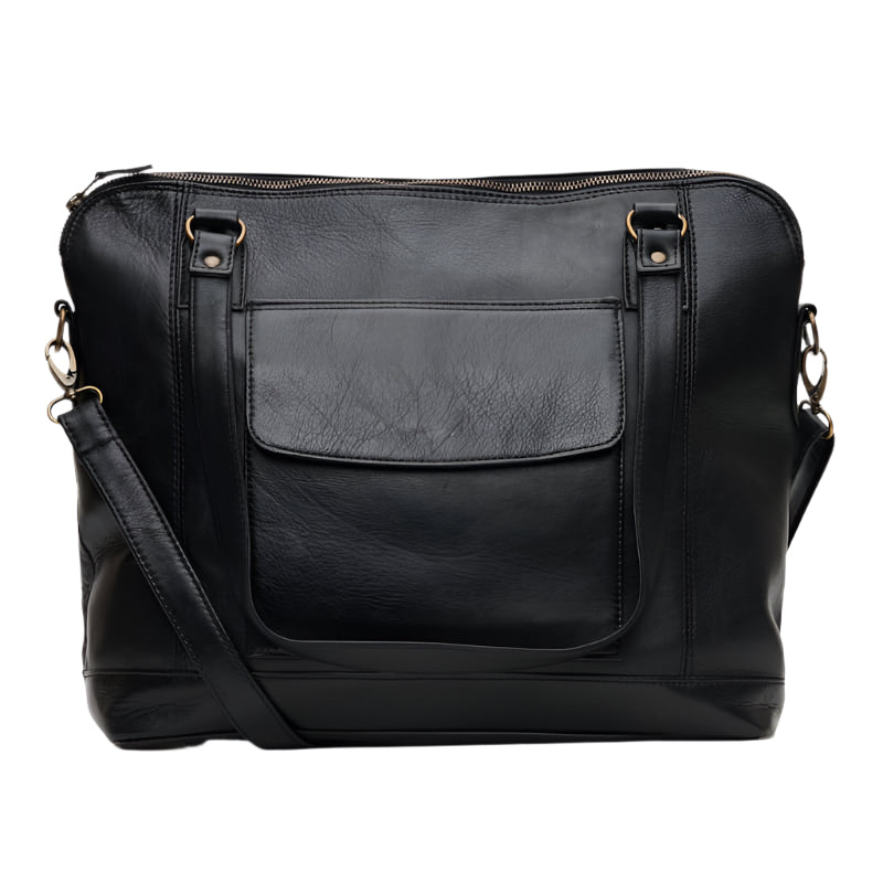 Genuine Leather Selena Flap Laptop Handbag