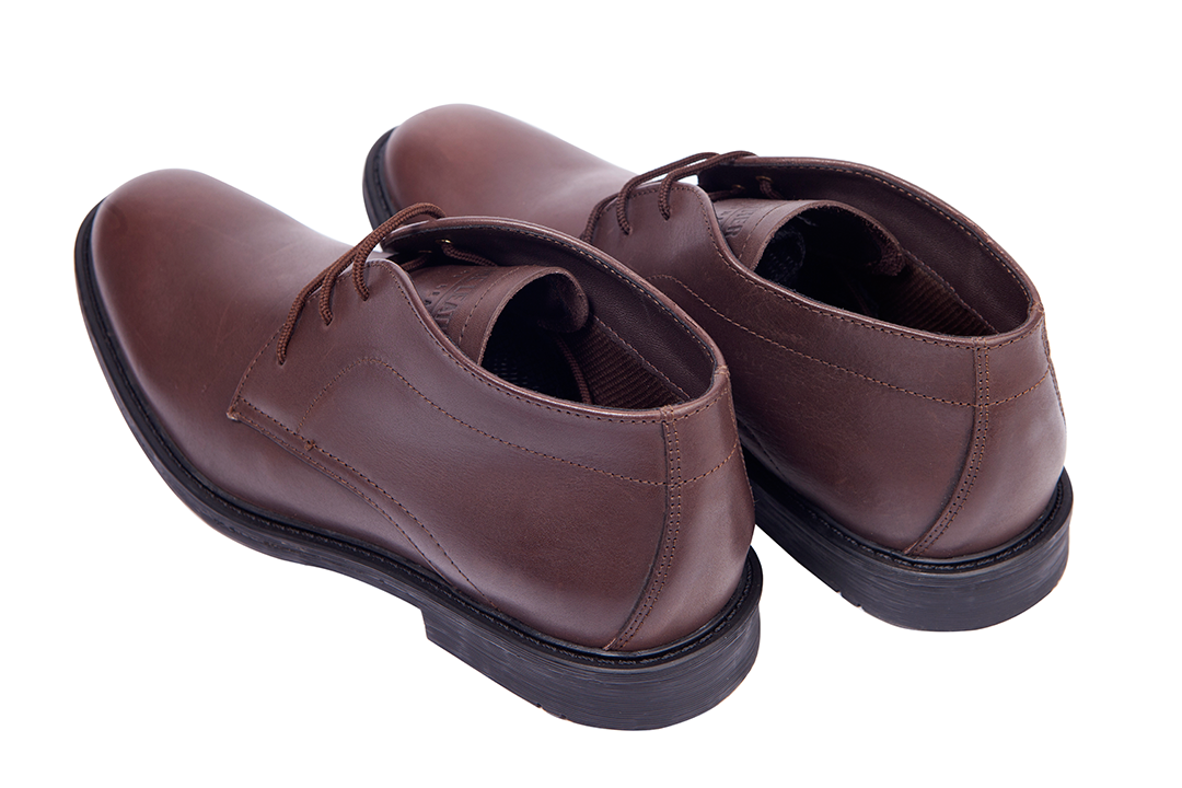 Supreme Leather Men's Genuine Leather Vamp Lace-Up  Brown Boot
