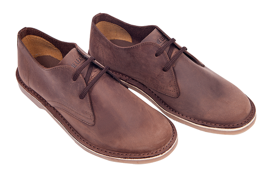 Supreme Leather Men's Genuine Leather Brown Desert Shoe