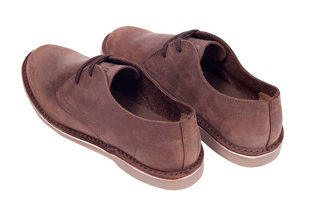 Supreme Leather Men's Genuine Leather Brown Desert Shoe