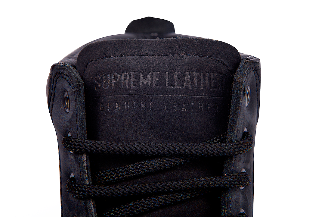 Supreme Leather Men's Genuine Leather Hunter Black  Lace-Up Boots