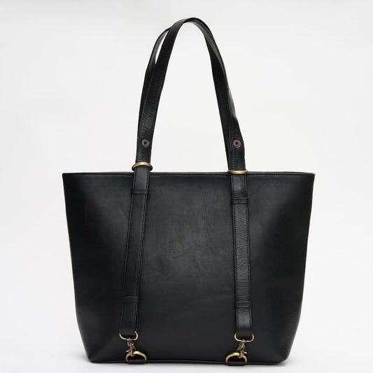 Genuine Leather Aria Convertible Tote Bag