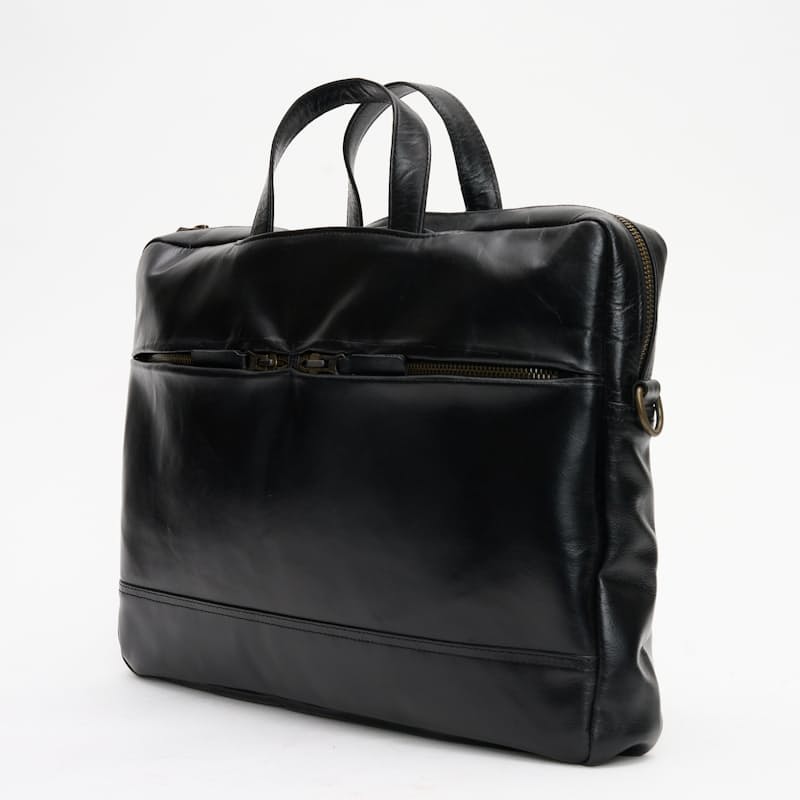 Unisex Genuine Leather Billy Laptop Bag