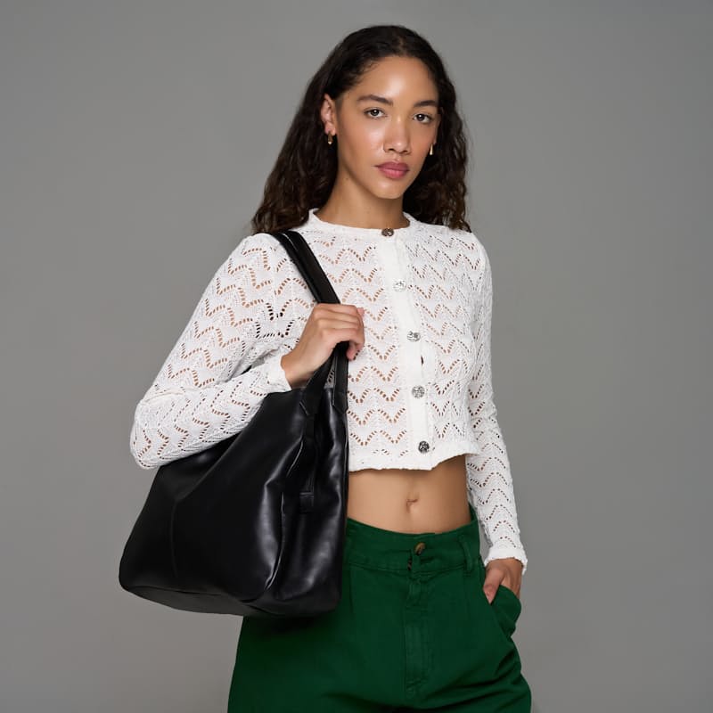 Genuine Leather Bella Slouch Handbag