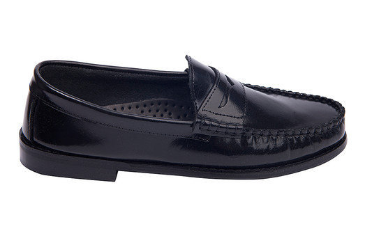 Supreme Leather Classic Penny Loafer – Black