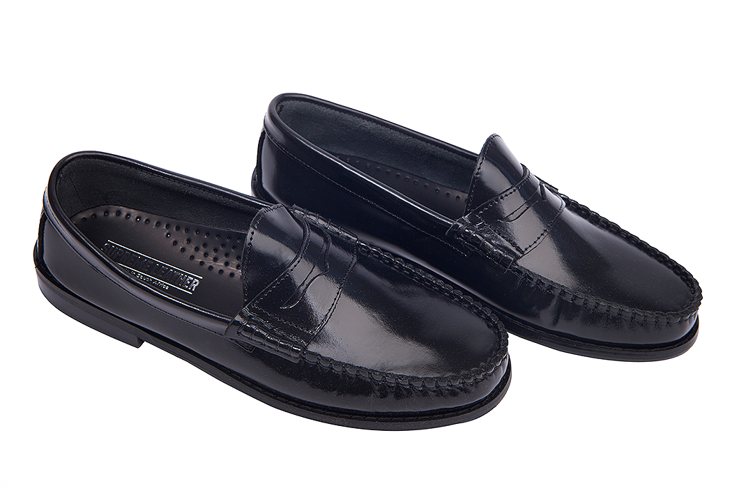 Supreme Leather Classic Penny Loafer – Black