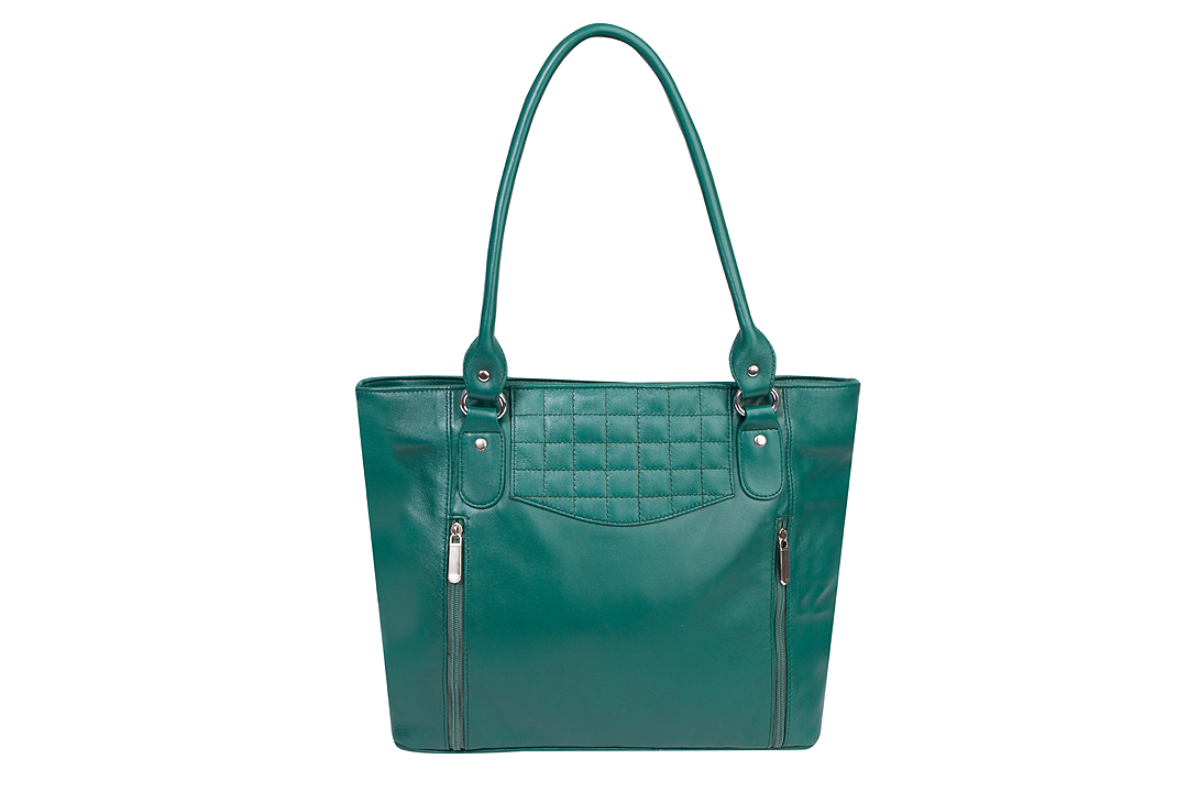 Women's Genuine Leather  Lamb Skin Tote Handbag