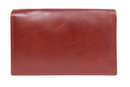 Women's Genuine Leather "OXFORD" Purse - Waxed-Brown