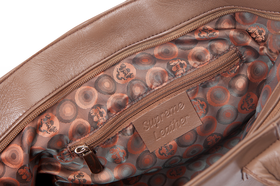 Women's Classic Lambskin Leather Tote Bag