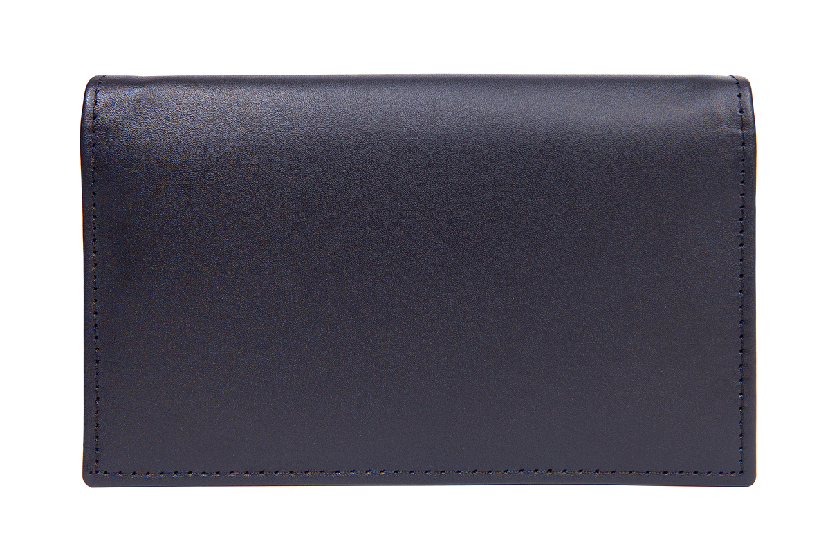 Women's Genuine Leather "OXFORD" Purse - Black