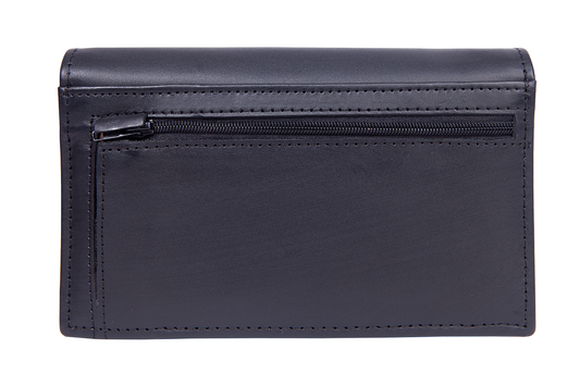 Women's Genuine Leather "OXFORD" Purse - Black