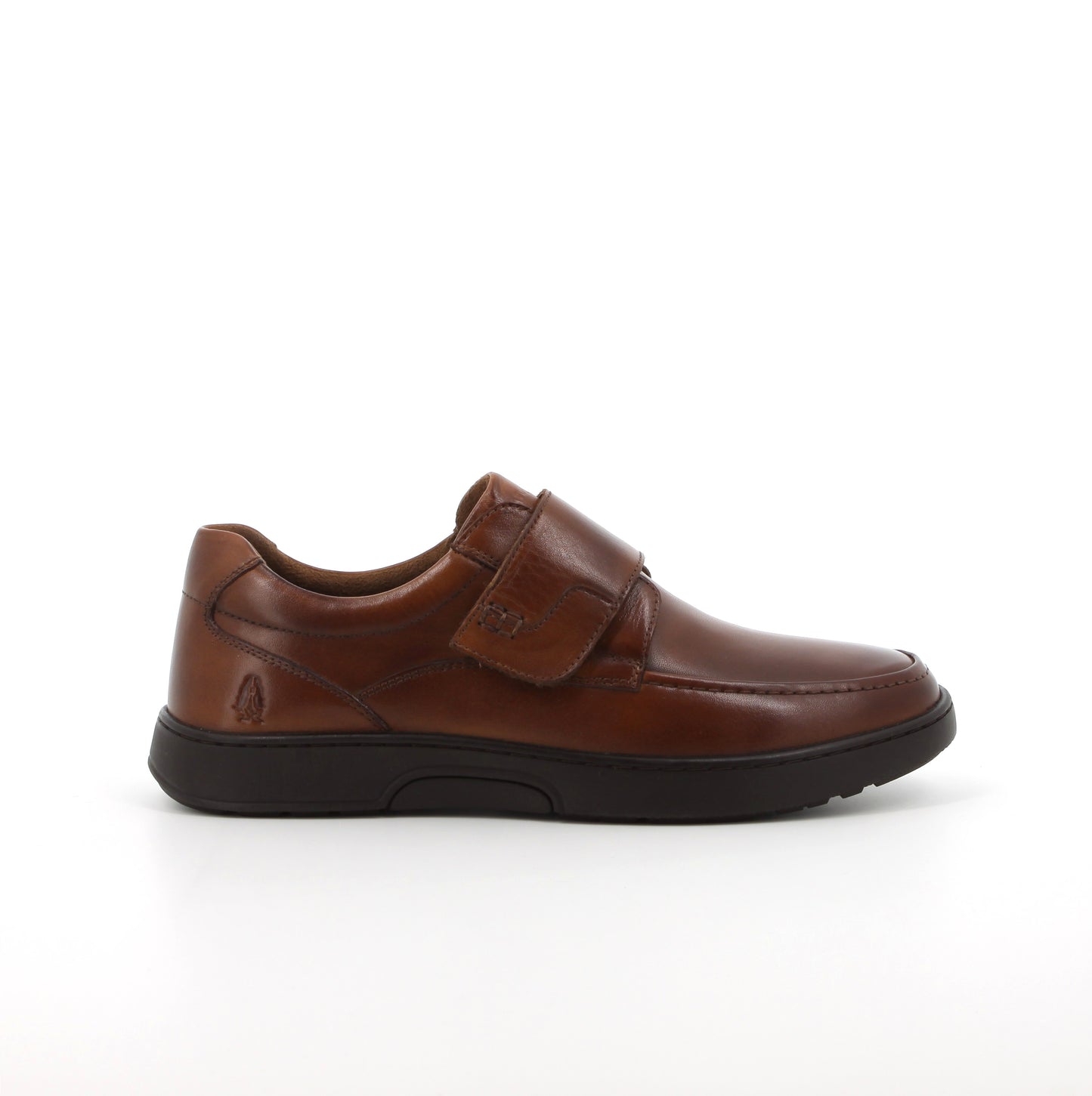 hush Puppies Men's Koepa Velcro  Tan Leather shoe