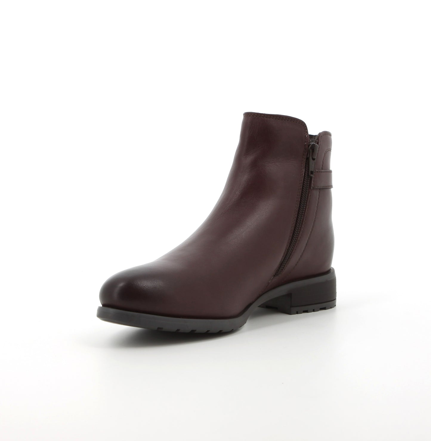 Hush Puppies Women's Lucie Leather Burgundy Ankle Boot