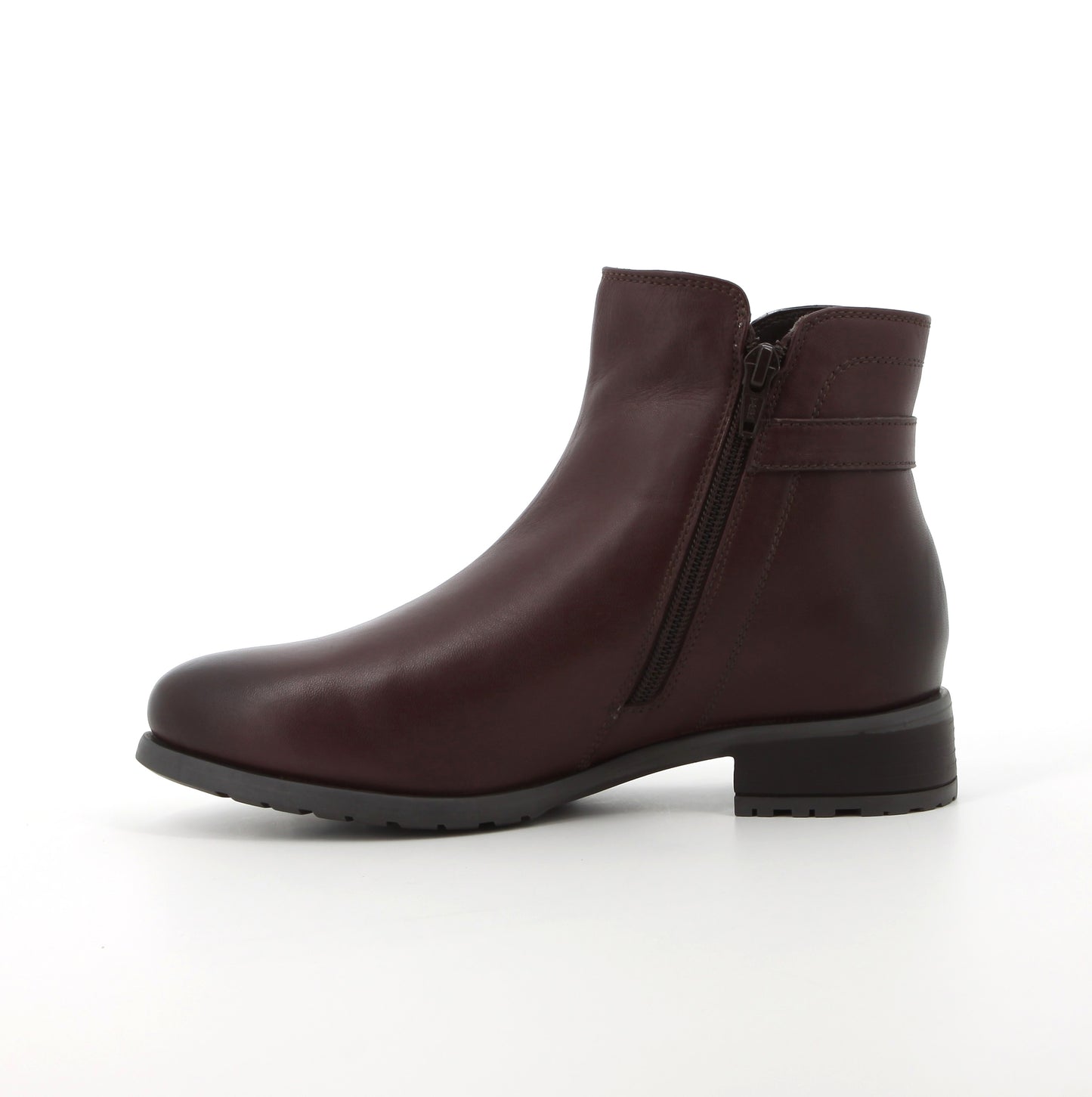 Hush Puppies Women's Lucie Leather Burgundy Ankle Boot