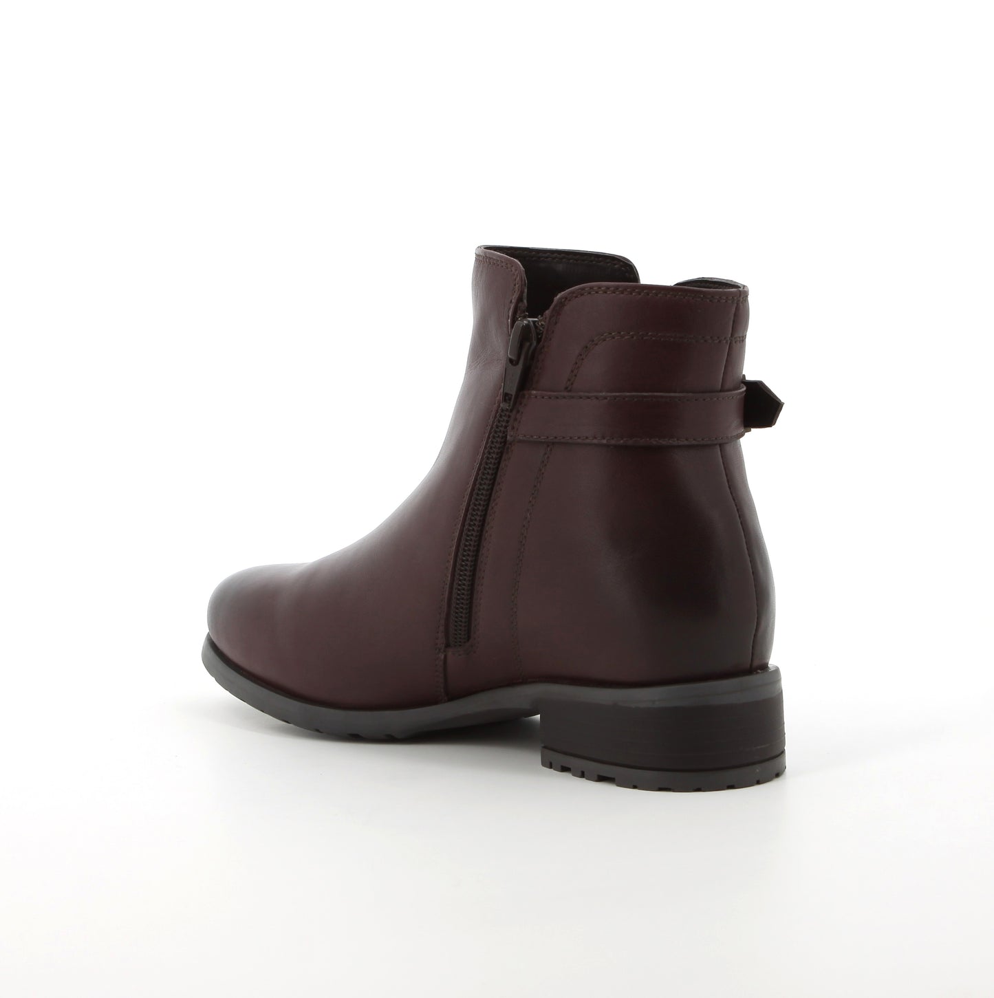 Hush Puppies Women's Lucie Leather Burgundy Ankle Boot