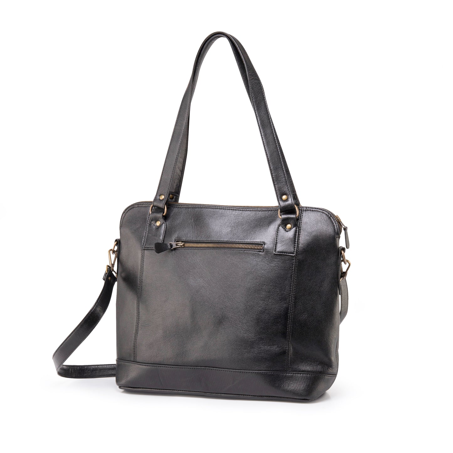 Genuine Leather Selena Flap Laptop Handbag