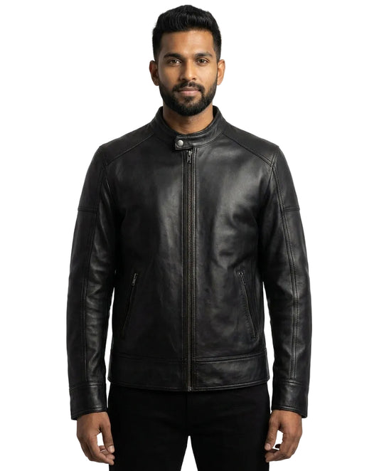Men's Sutherland Classic Black Leather Jacket