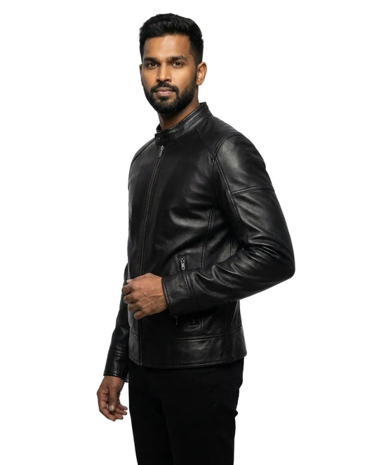 Men's Sutherland Classic Black Leather Jacket