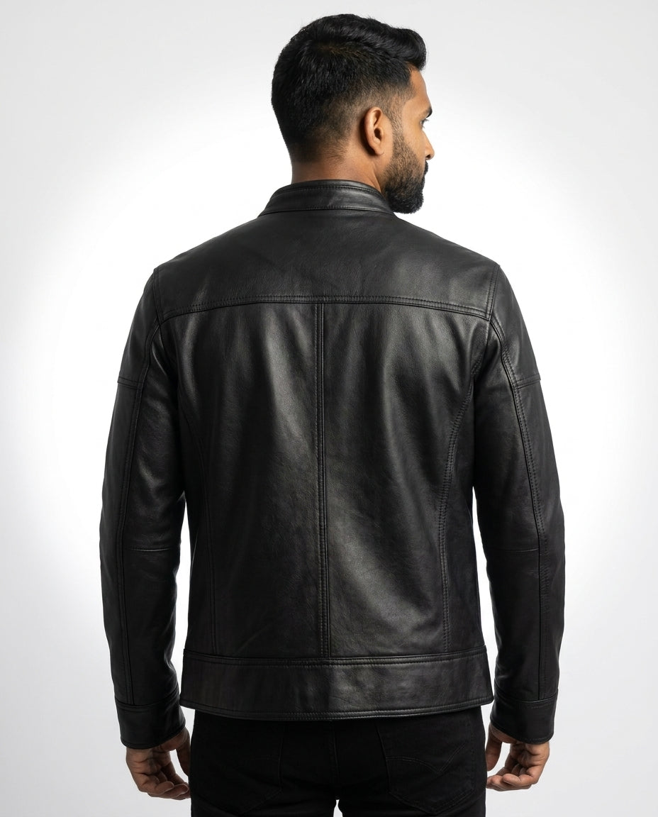 Men's Sutherland Classic Black Leather Jacket