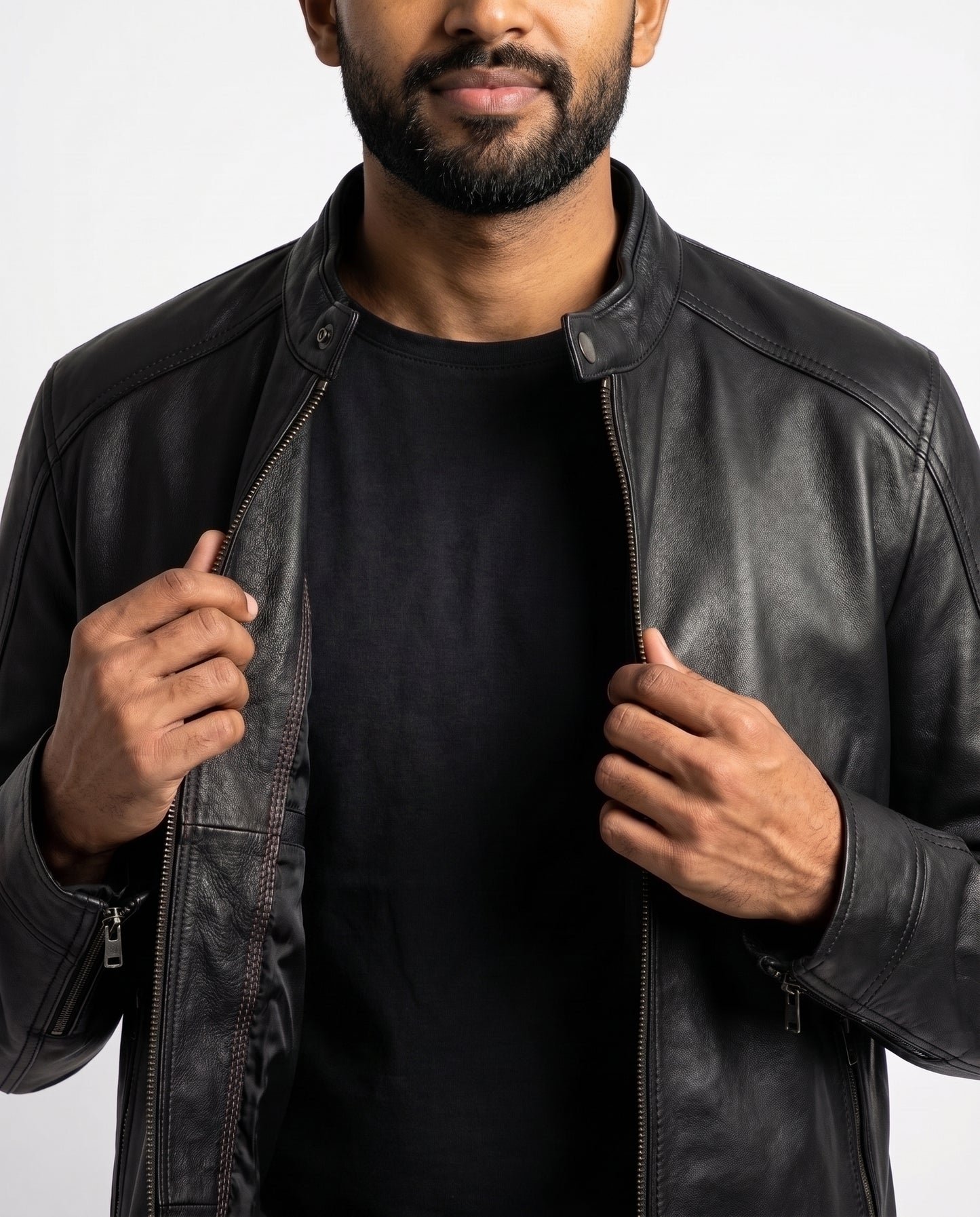 Men's Sutherland Classic Black Leather Jacket