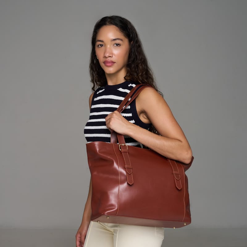 Ladies Genuine Leather Lucie  Tote Bag